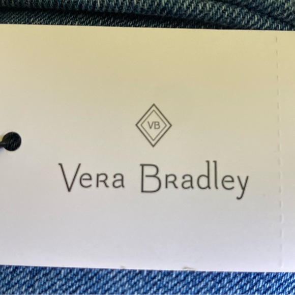 Vera Bradley Blue and Green Crossbody Bag with Floral Design - Picture 3 of 4